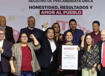 Sheinbaum recibe constancia como precandidata única por alianza Morena, PT y PVEM a la Presidencia