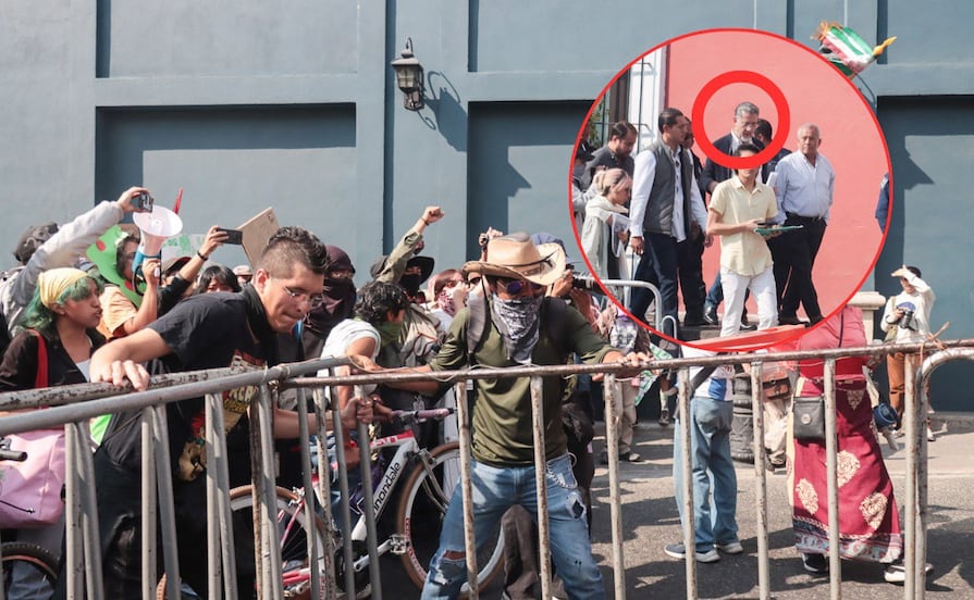 Supuestos ambientalistas protestan contra Cablebús y agreden a subsecretario de Gobernación