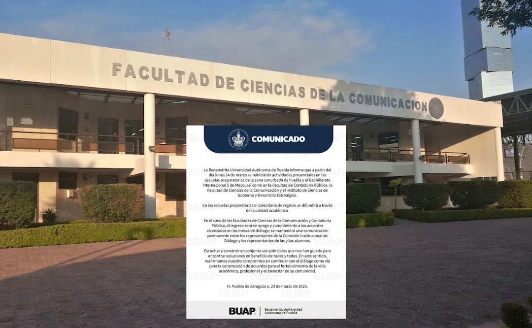Estas escuelas de la BUAP regresarán a clases presenciales el lunes 24 de marzo I Foto: Redes Sociales