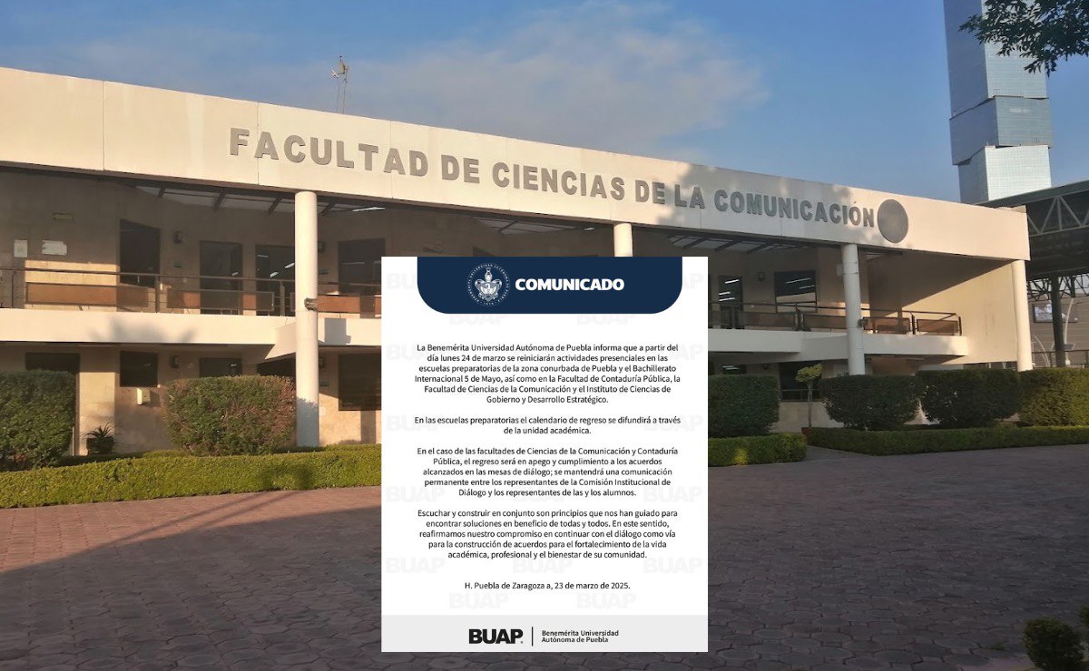 Estas escuelas de la BUAP regresarán a clases presenciales el lunes 24 de marzo