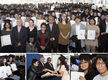 Lilia Cedillo destaca esfuerzo y perseverancia en los egresados del Bachillerato 5 de Mayo de la BUAP