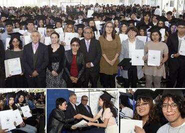 Lilia Cedillo destaca esfuerzo y perseverancia en los egresados del Bachillerato 5 de Mayo de la BUAP