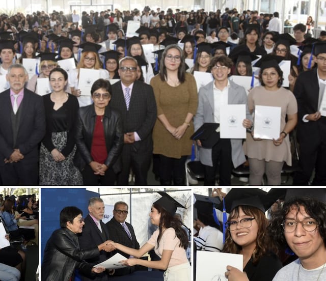 Lilia Cedillo destaca esfuerzo y perseverancia en los egresados del Bachillerato 5 de Mayo de la BUAP