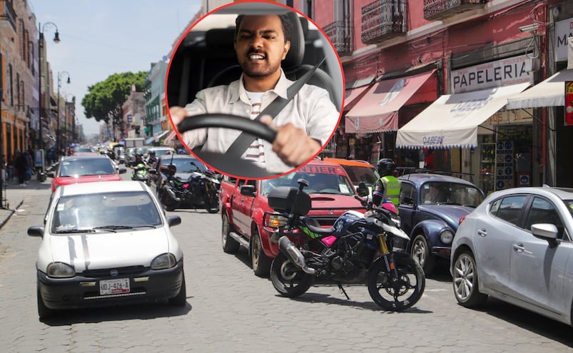 VIDEO Funan a los poblanos en TikTok por manejar mal