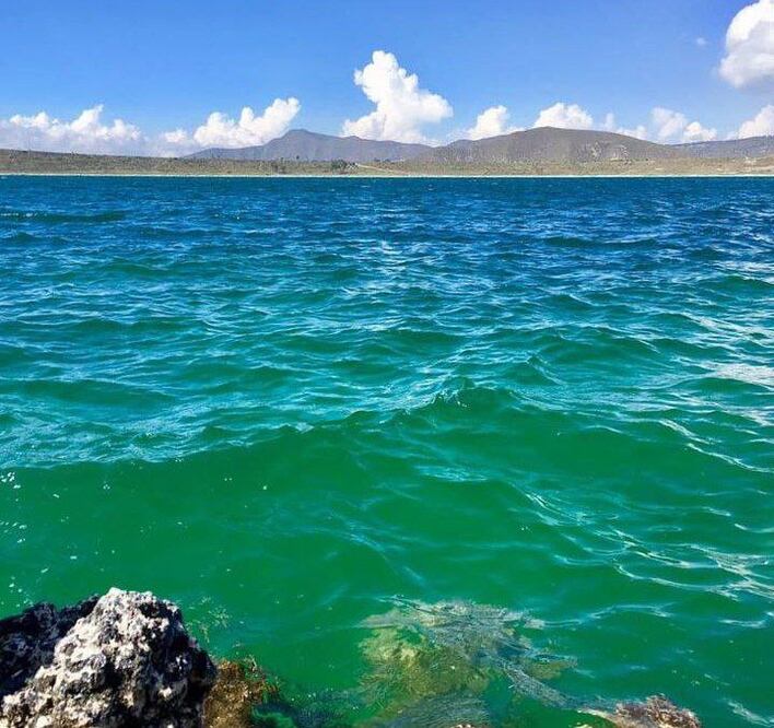 A simple vista, este mar de Puebla es asombroso | Instagram lag-alchichica