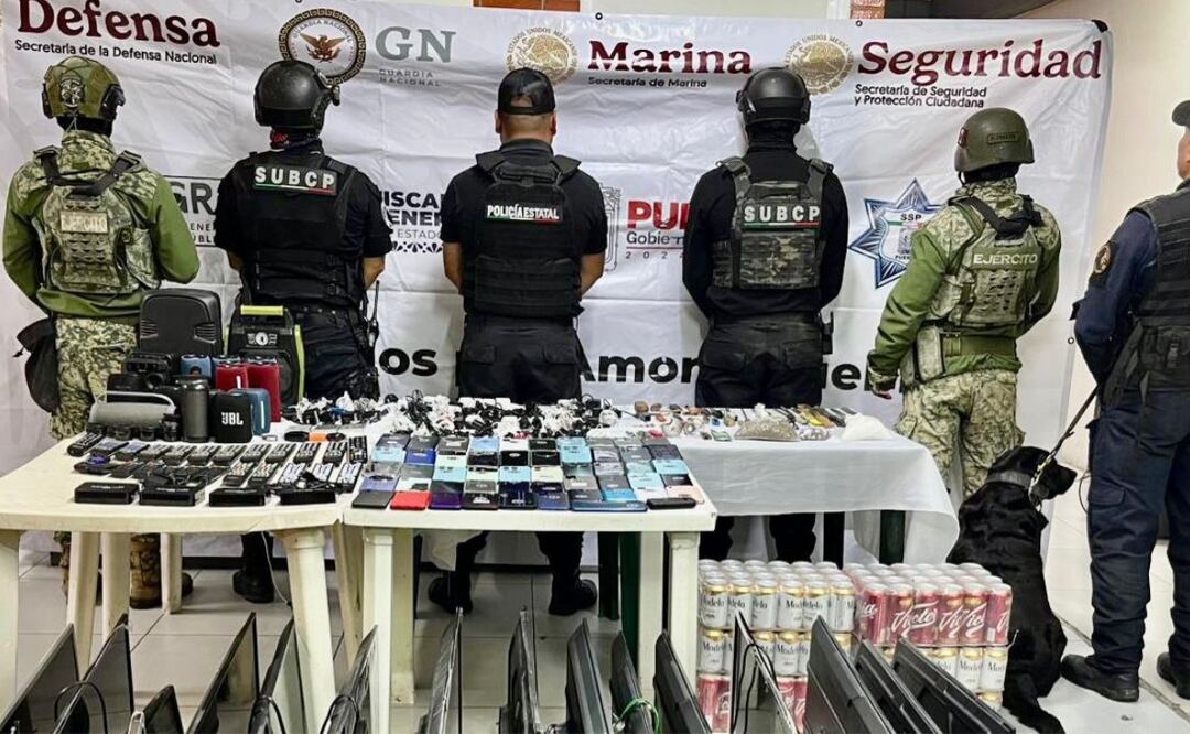 También, hallaron latas con cerveza, recipientes para el consumo de sustancias ilícitas y tres grameras | Foto: SSP