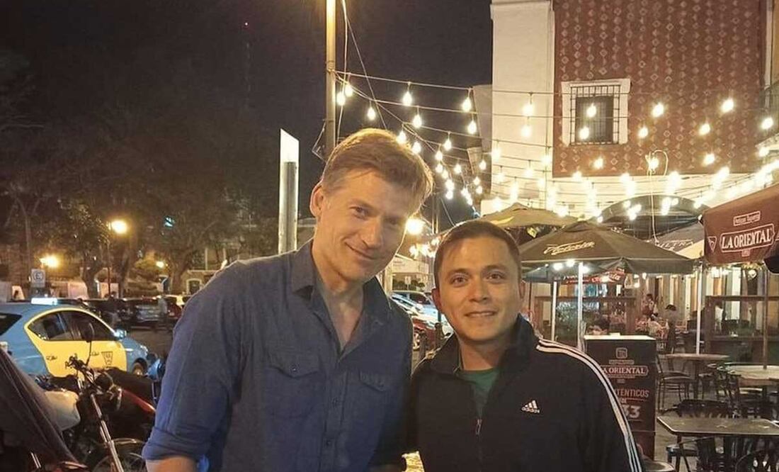 Nikolaj Coster-Waldau de Juego de Tronos, disfrutó del clima y la comida de Atlixco | Foto: Las tome de Twitter Yessica Ayala