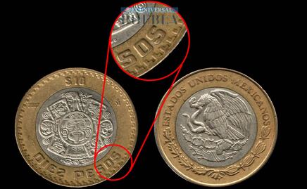Este error de acuñación eleva el valor de las monedas de 10 pesos