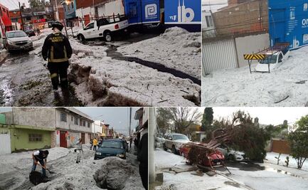 VIDEOS Las impresionantes imágenes que dejó la granizada en Puebla