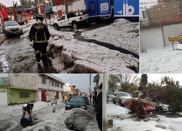 VIDEOS Las impresionantes imágenes que dejó la granizada en Puebla