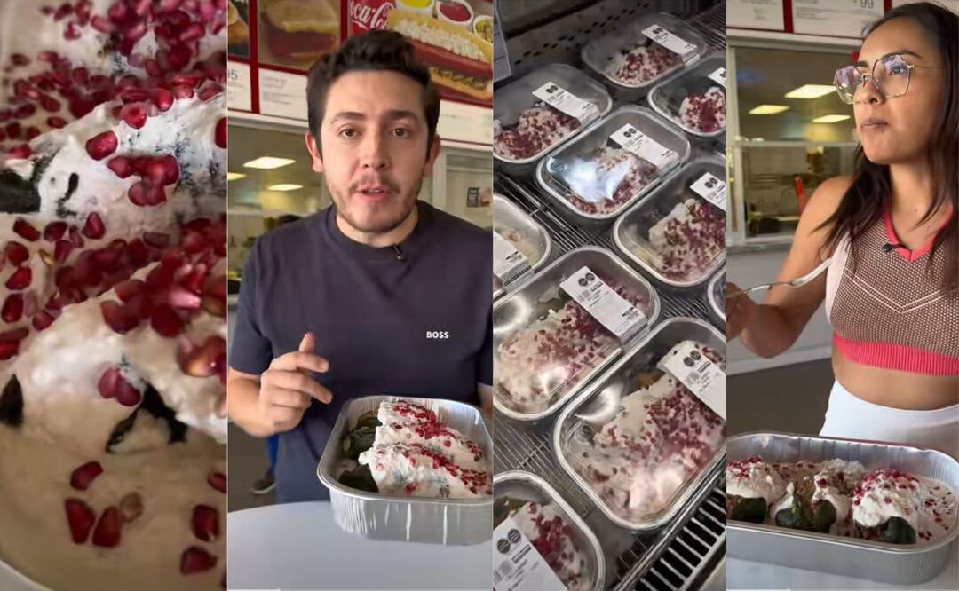 Fotos: Video redes sociales I Influencers probaron los chiles en nogada de Costco