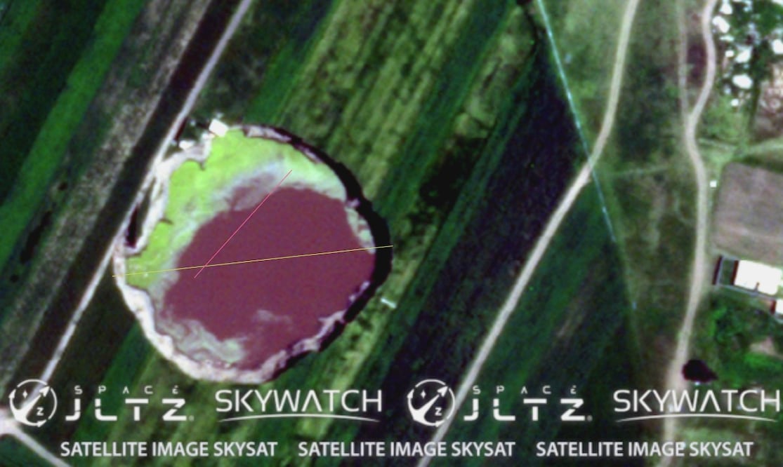 Socavón de Puebla hoy y al paso de los días. Así se ve su crecimiento en imágenes satelitales