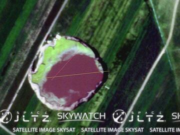 Socavón de Puebla hoy y al paso de los días. Así se ve su crecimiento en imágenes satelitales