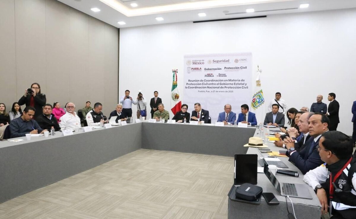 Puebla alineada a la estrategia de la Presidenta Claudia Sheinbaum I Foto: Gobierno del Estado