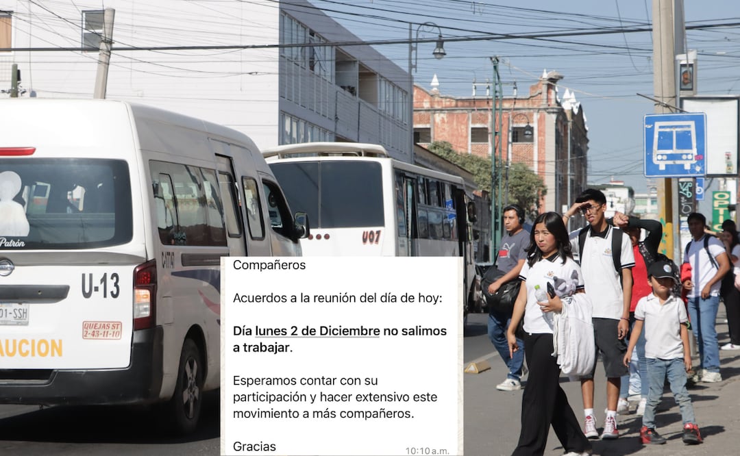 Conductores del transporte público alistan paro de actividades I Foto: El Universal Puebla