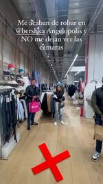 VIDEO. Conductora de TV denuncia robo de su bolso en el Bershka de Angelópolis