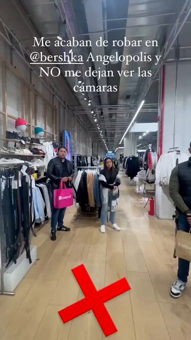 Leidy Salazar aseguró que no le dejaron ver las cámaras de seguridad del Bershka donde le robaron su bolso | Captura Redes Sociales