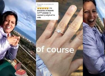 TikTok: hombre pide matrimonio en lo alto de un juego mecánico