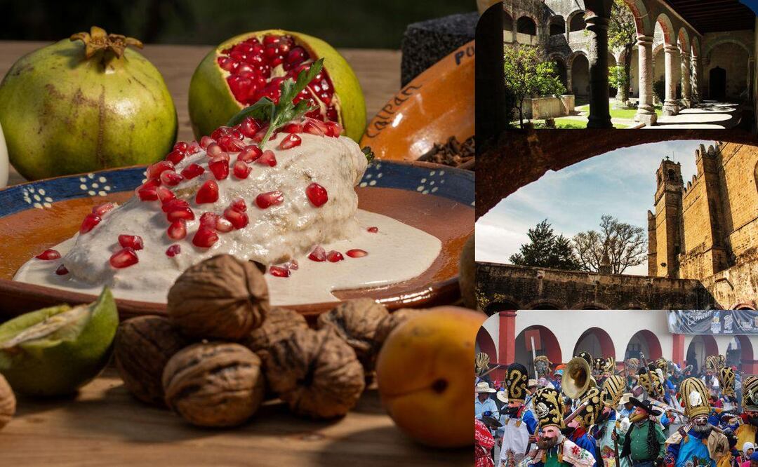 En Huejotzingo puedes pasear y probar deliciosos Chiles en Nogada | Portada; Pexels / Pueblos Mágicos . México desconocido