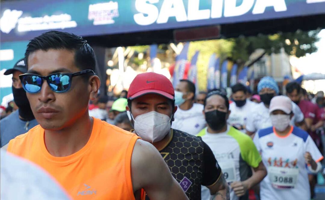 El Maratón de Puebla tendrá lugar el 27 de noviembre, teniendo como punto de salida y meta el zócalo de la ciudad | Foto: Agencia Es Imagen para El Universal Puebla