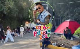 Fans acampan por Ozuna: así esperan su concierto en la Feria de Puebla