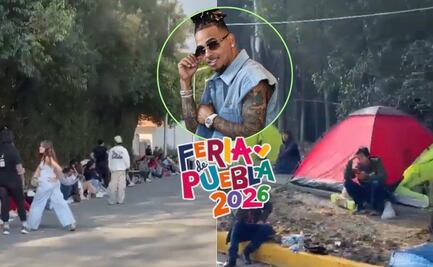 Fans acampan por Ozuna: así esperan su concierto en la Feria de Puebla