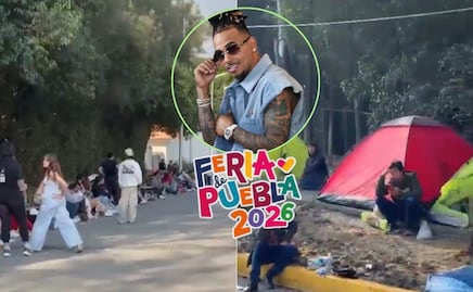 Fans acampan por Ozuna: así esperan su concierto en la Feria de Puebla