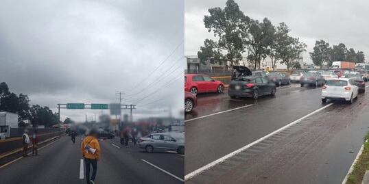 Trabajadores del Poder Judicial vuelven a bloquear la autopista México-Puebla