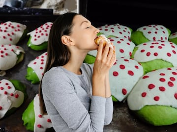 ¡Así es el pan viral! Nogaconchas con forma de chile en nogada desde $30 pesos