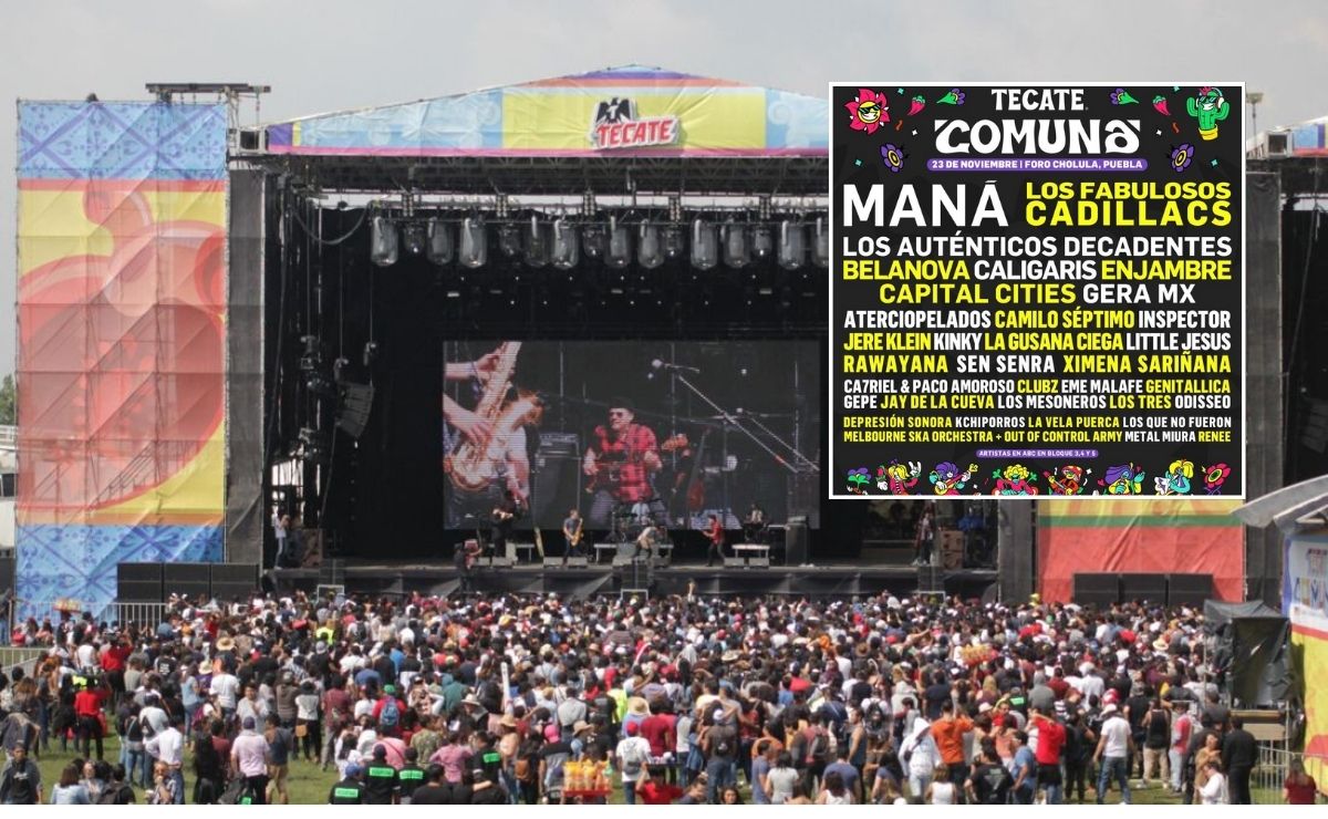 Tecate Comuna: Este es el cartel oficial para el festival 2024