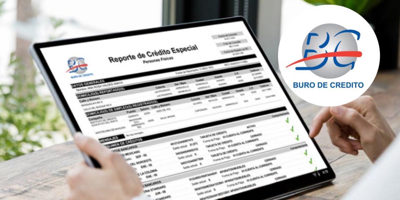 El Buró de Crédito actualiza periódicamente sus reportes / Foto: Captura de pantalla Buró de Crédito