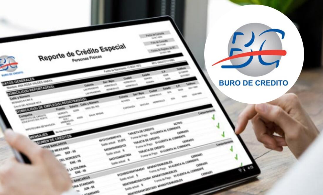 El Buró de Crédito actualiza periódicamente sus reportes / Foto: Captura de pantalla Buró de Crédito