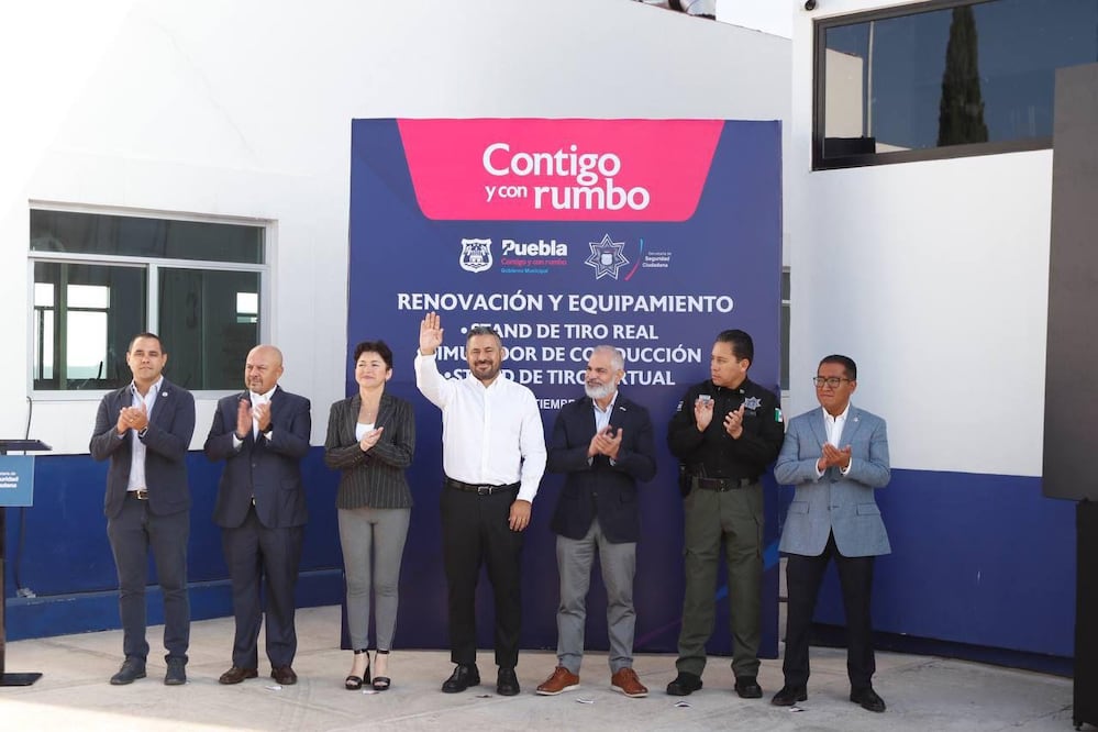 Adán Domínguez encabezó el evento en la SSC | Foto: Ayuntamiento de Puebla