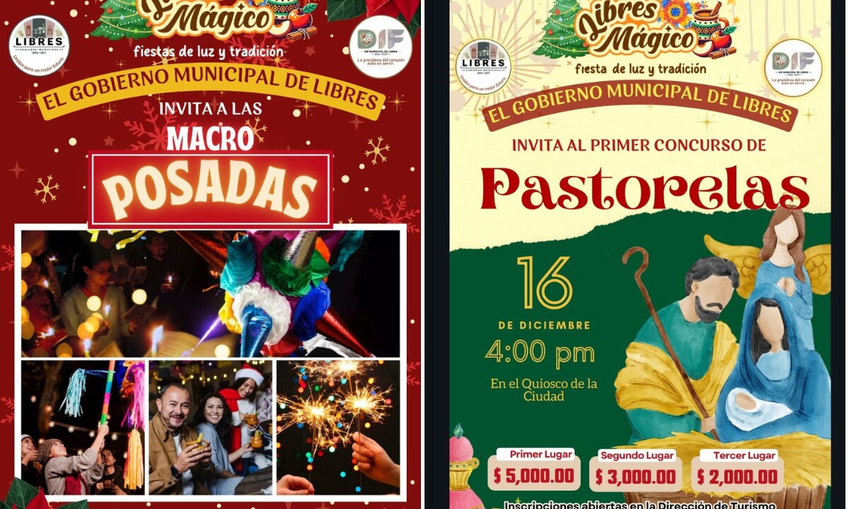 ¿Ya conoces las macro posadas de Libres? Festeja a lo grande en este municipio de Puebla