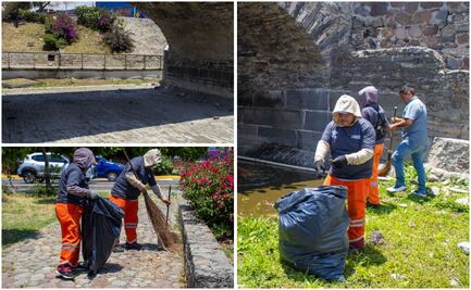 Mejoran imagen del Puente de Ovando con jornada de limpieza integral