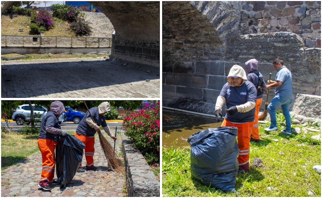 Mejoran imagen del Puente de Ovando con jornada de limpieza integral | Foto: Ayuntamiento de Puebla.