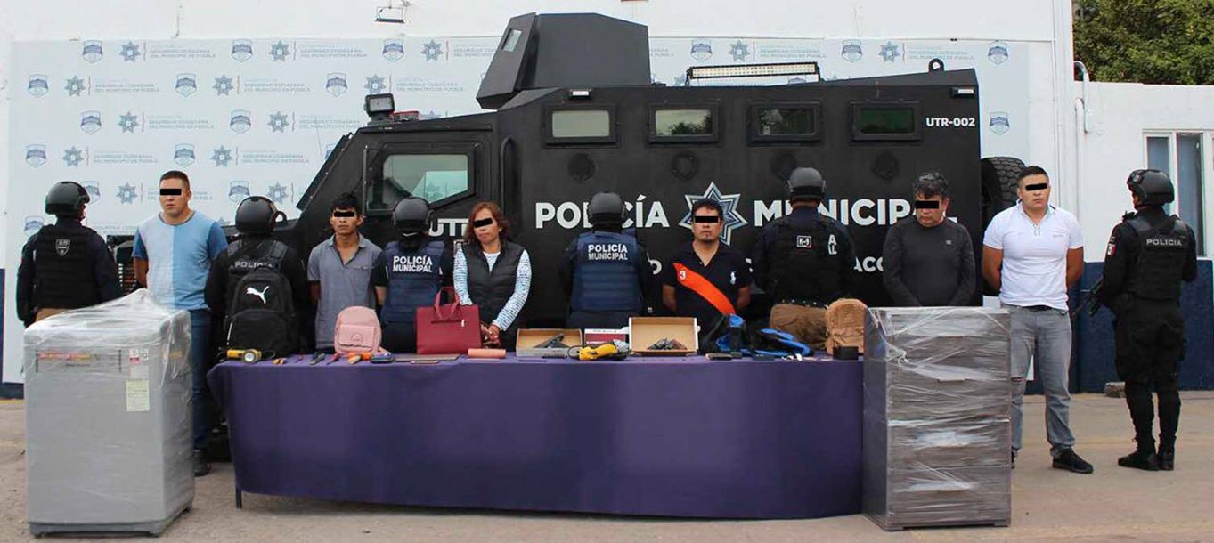 Robaron 40 casas en Puebla hasta que los detuvieron