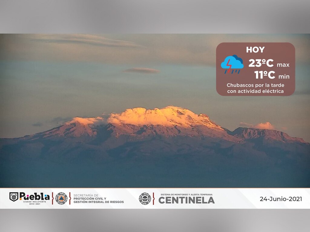 Pronóstico del clima en Puebla: lluvias y actividad eléctrica este 24 de junio 2021
