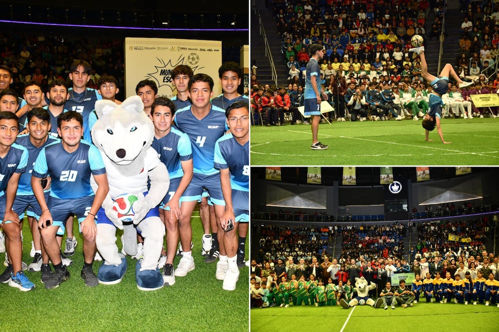 La BUAP inauguró el Mundialito Escolar 2026 con la participación de estudiantes de distintos niveles educativos | Foto: Buap