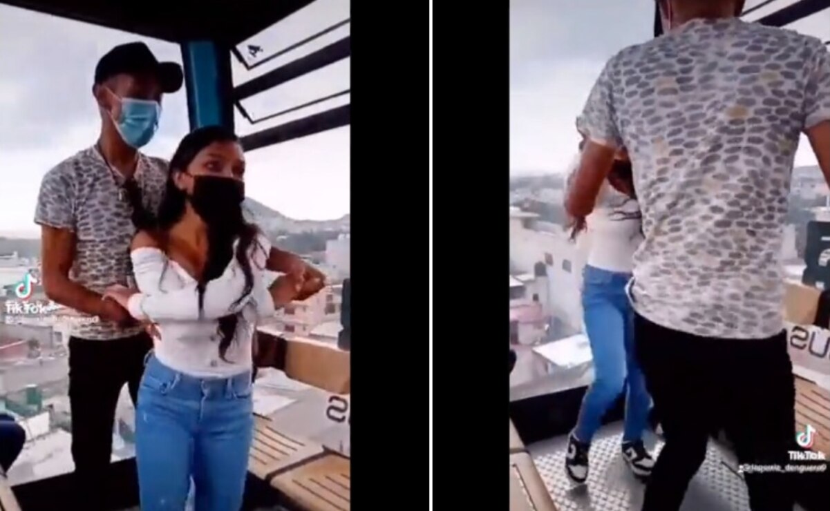 Se arma bailongo en cablebús de Edomex