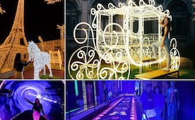 Mundo Iluminado en el Pueblo Mágico de Chignahuapan, un espectáculo visual que dura todo el año
