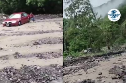 Lluvias provocan derrumbe y cierre de carretera en Pahuatlán; hay comunidades incomunicadas