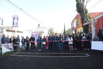 Ayuntamiento de Puebla entrega construcción de la red pluvial de Santa Catarina