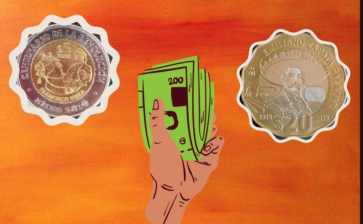 Monedas de Emiliano Zapata y Pancho Villa ¿por qué valen millones de pesos?