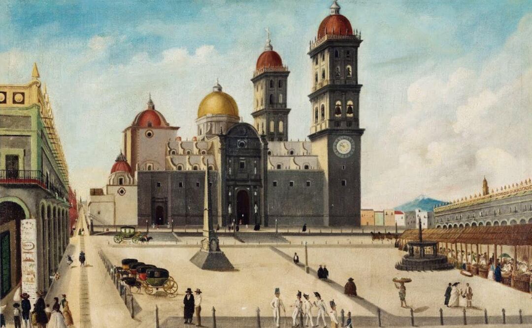 Puebla recibió su primer nombre por una Real Cédula | Portada: Pintura Plaza de armas de la ciudad de Puebla
José María Fernández
