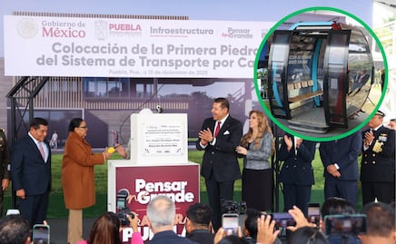 Cablebús en Puebla: Alejandro Armenta coloca la primera piedra del nuevo sistema de transporte