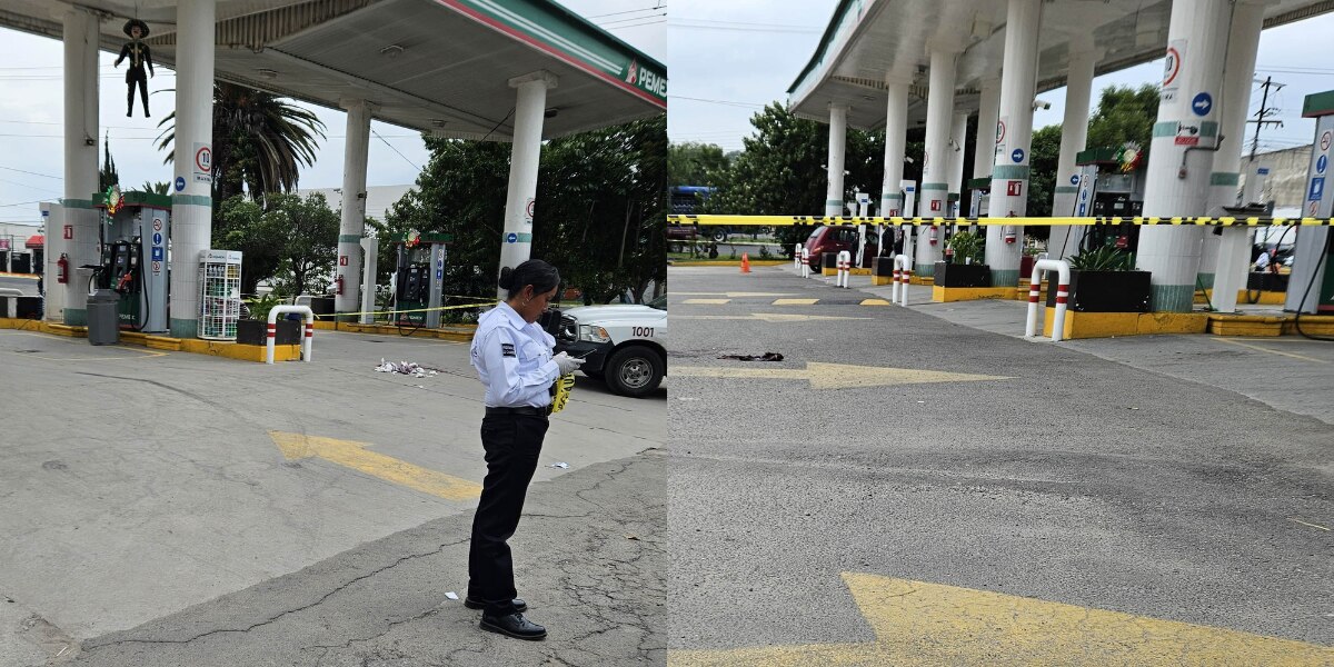 Hombre le dispara en la cabeza a su expareja en una gasolinera de Puebla