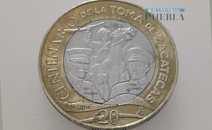 Cuánto vale la Toma de Zacatecas, la más escasa de las monedas de 20 pesos