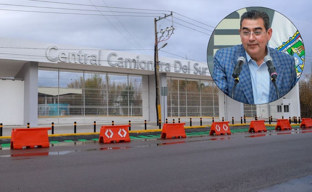 Sergio Salomón anunció la fecha de inauguración de la Central Camionera del Sur | Foto: EsImagen