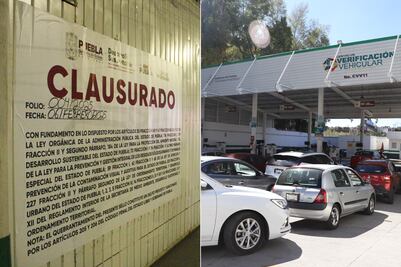 Por incumplir la norma clausuran 3 centros de verificación en Puebla